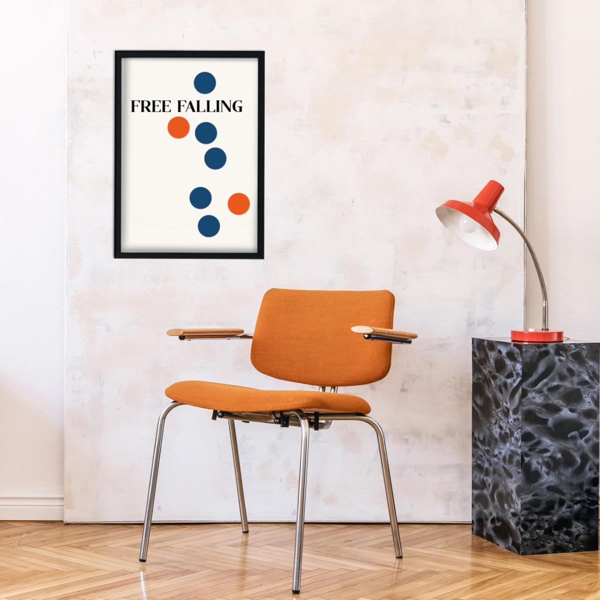 Blue / Red Free Falling Giclée Art Print A2 Fanclub – image 2