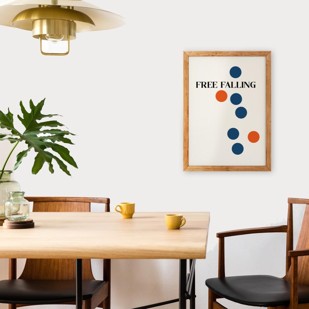 Blue / Red Free Falling Giclée Art Print A2 Fanclub – image 3