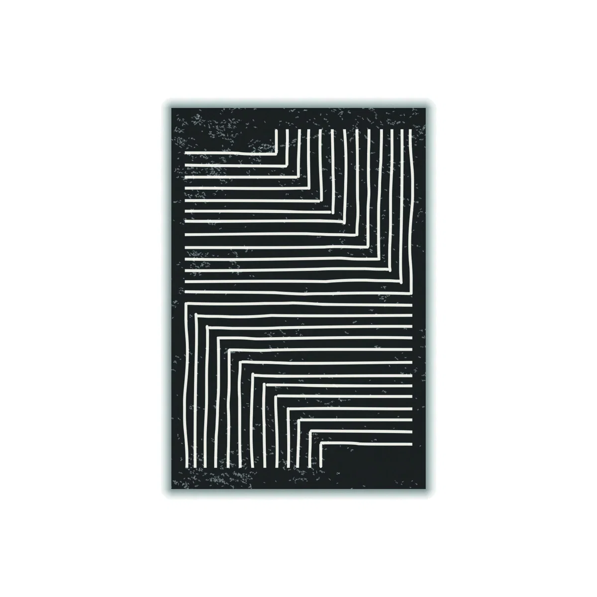 Black And White Line 2 Large Stanley Print House – image 1