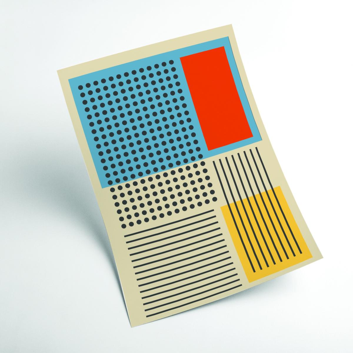 Yellow / Orange Geometric Expression #3 Medium Stanley Print House – image 2