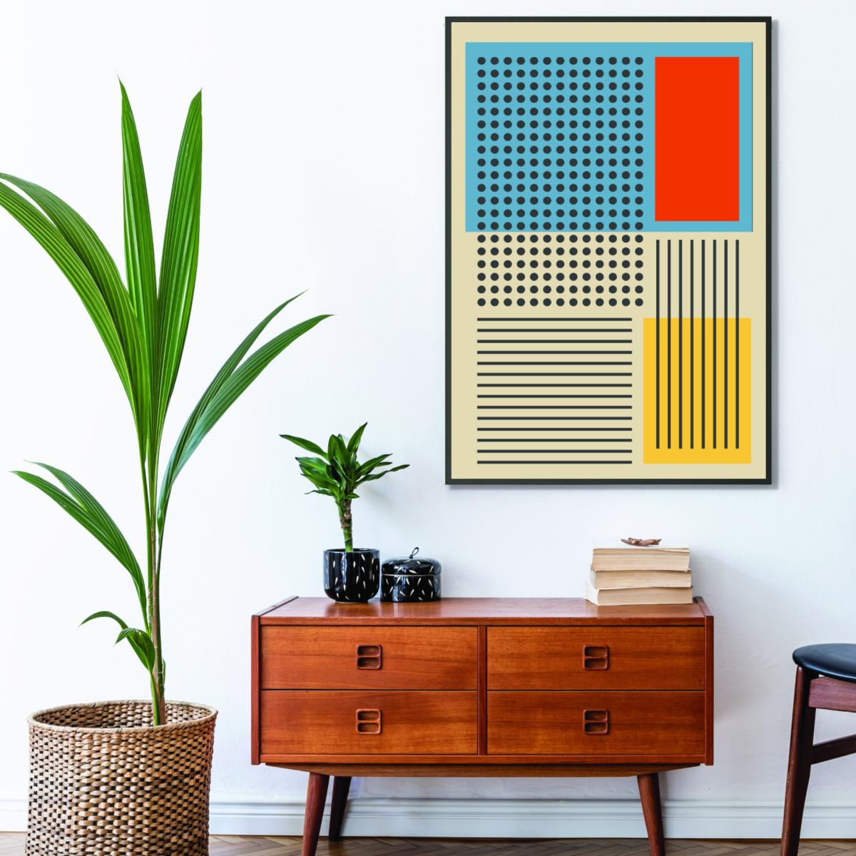 Yellow / Orange Geometric Expression #3 Medium Stanley Print House – image 3