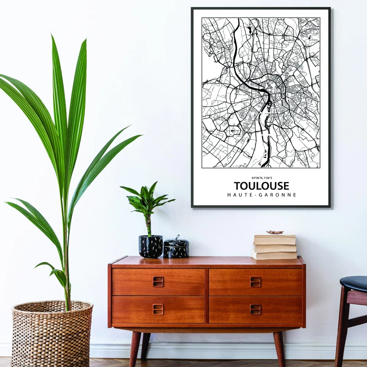 Black Map Of Toulouse Xxs Stanley Print House – image 3