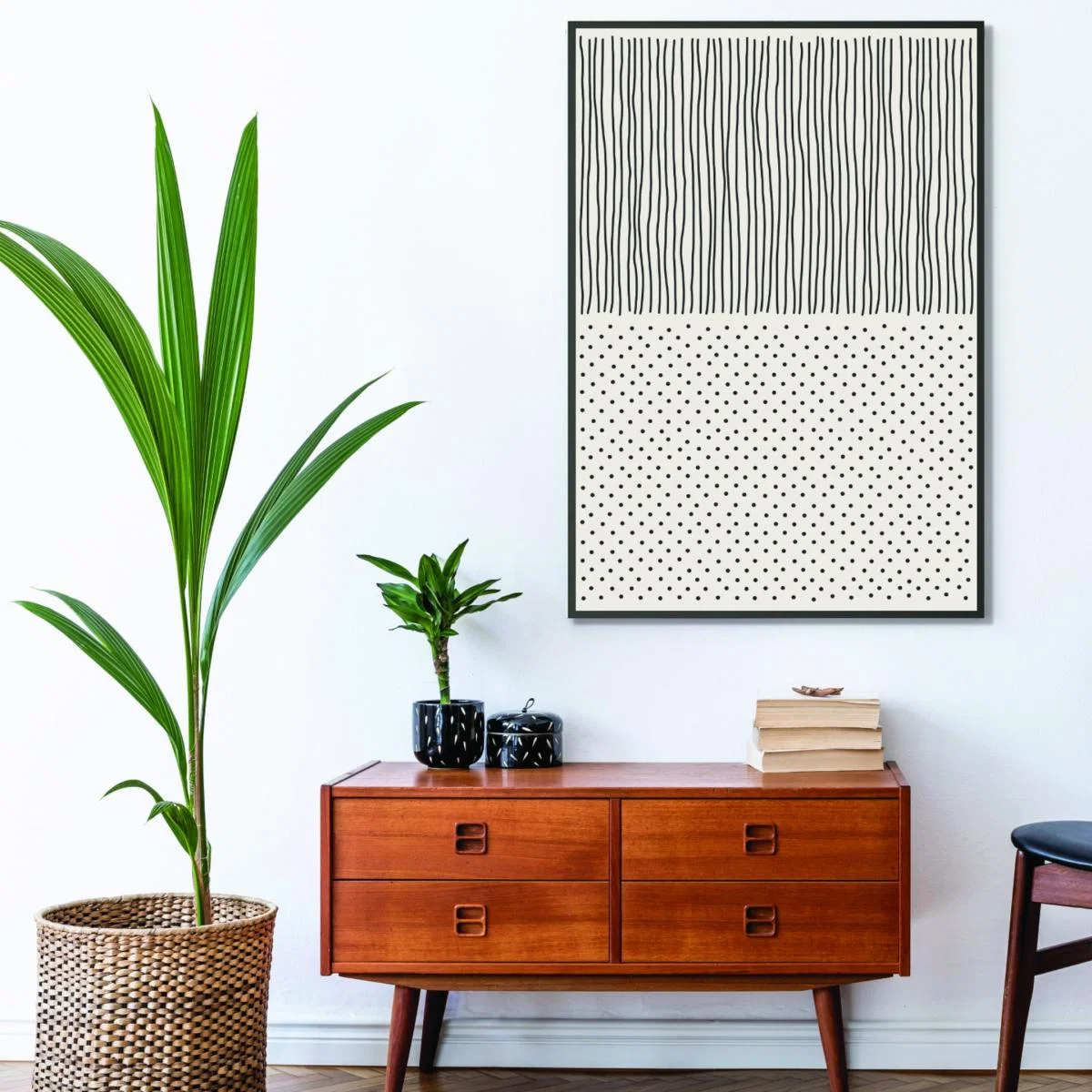 Black Minimal Line Vibes #4 A2 420 X 594Mm Stanley Print House – image 3