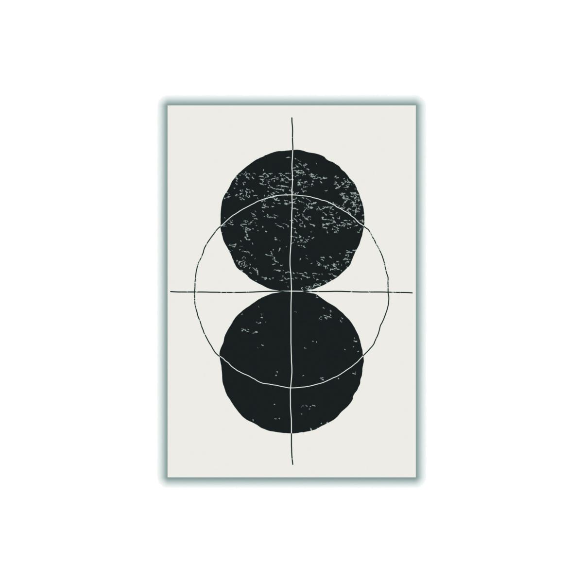 Black Minimal Geometric Shapes #2 A1 594 X 841Mm Stanley Print House – image 1