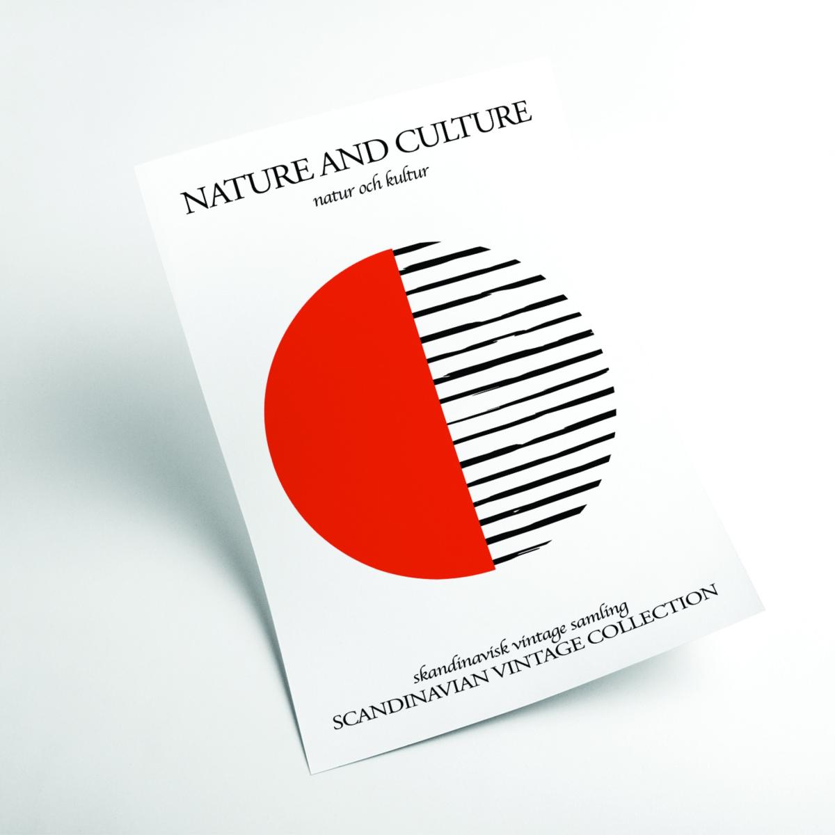 Red Nature And Culture Scandinavian Collection Iii A3 297 X 420Mm Stanley Print House – image 2