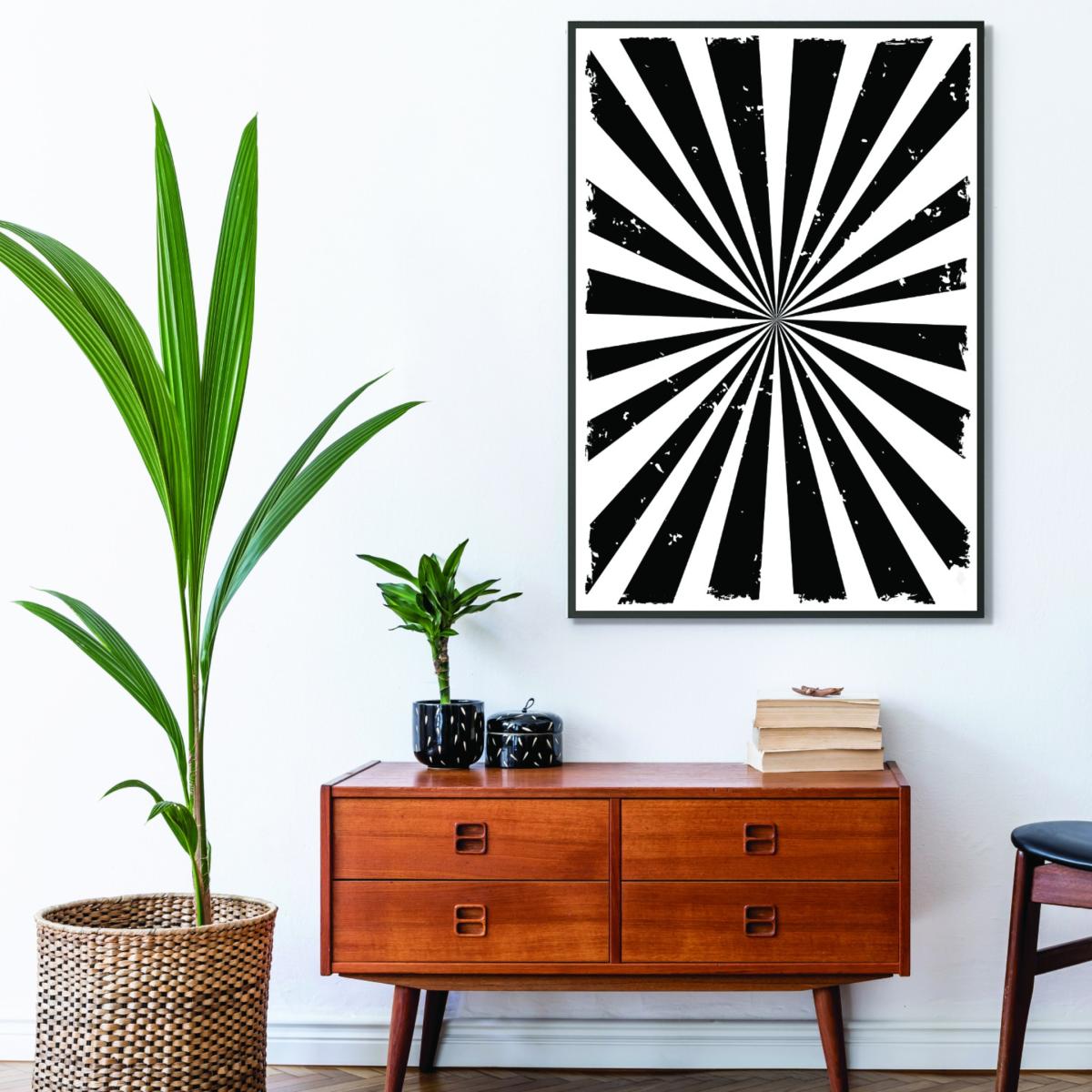 Black Sun Rays Large Stanley Print House – image 3