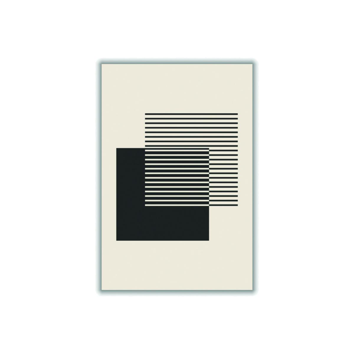 Black Geometric Squares #2 A3 297 X 420Mm Stanley Print House – image 1