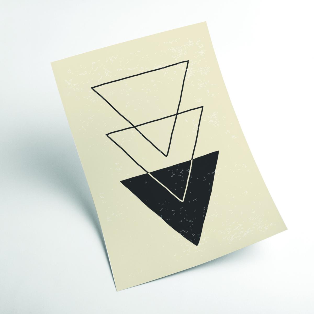 Black Abstract Triangles #5 Xxs Stanley Print House – image 2