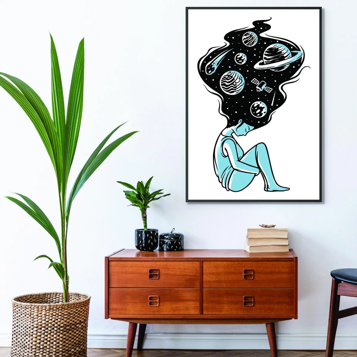 Blue Head In The Clouds A2 420 X 594Mm Stanley Print House – image 3