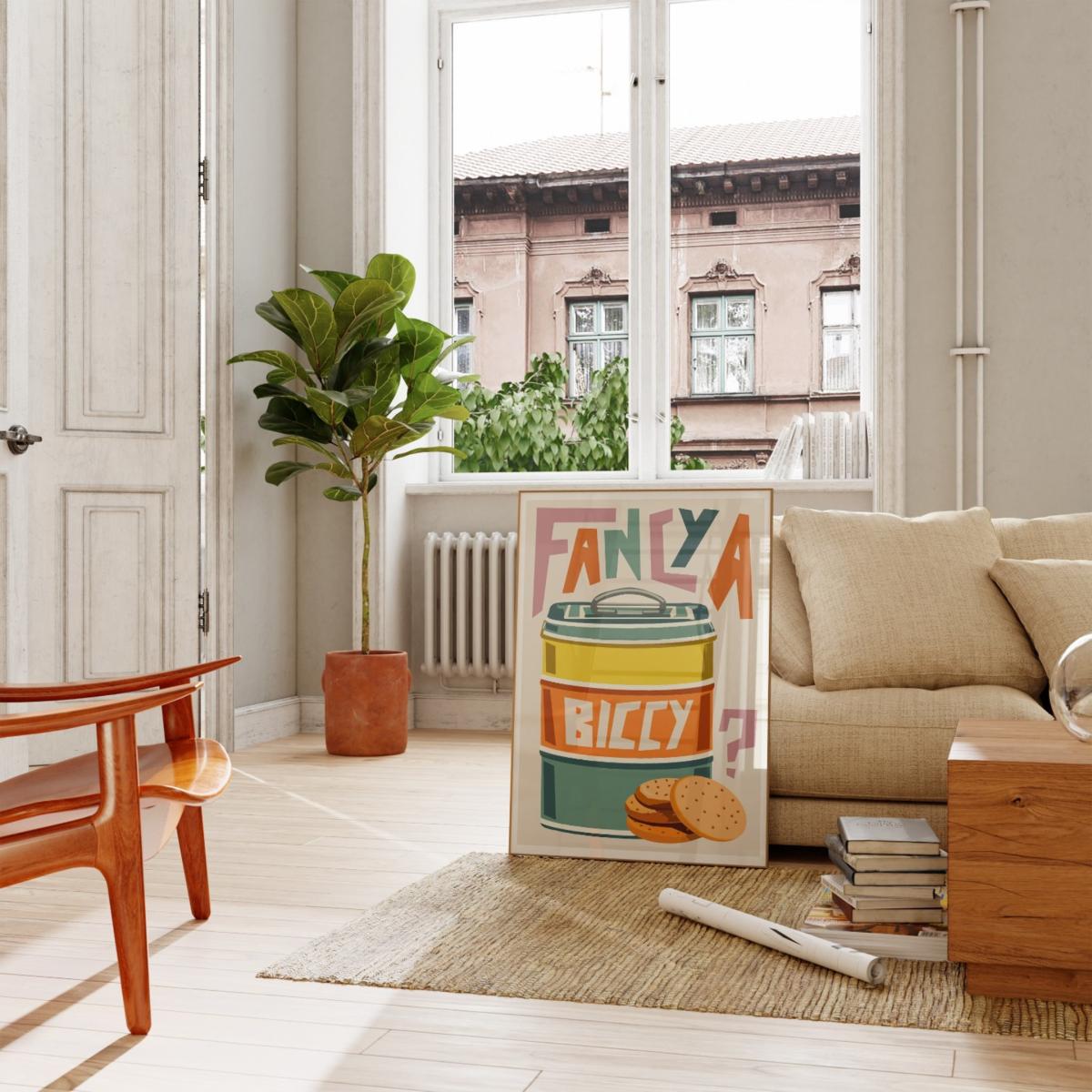 Fancy A Biccy Art Print - A3 Natalie Cass Art – image 5