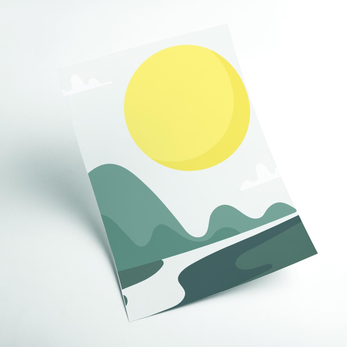 Yellow / Orange Boho Sunny Landscape #2 Small Stanley Print House – image 2
