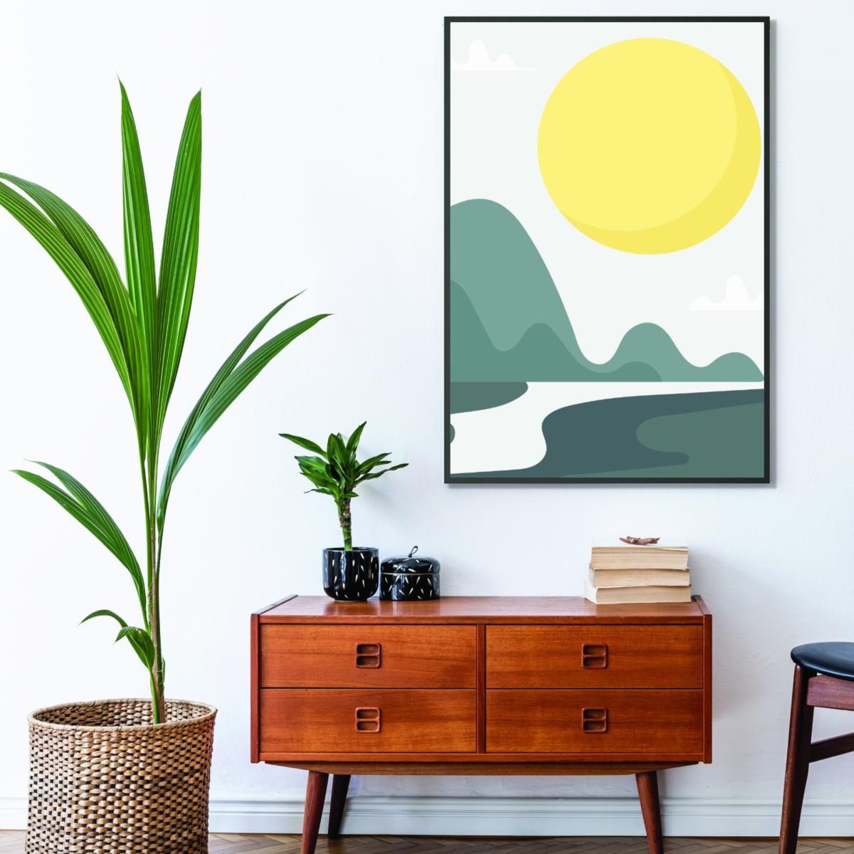 Yellow / Orange Boho Sunny Landscape #2 Small Stanley Print House – image 3