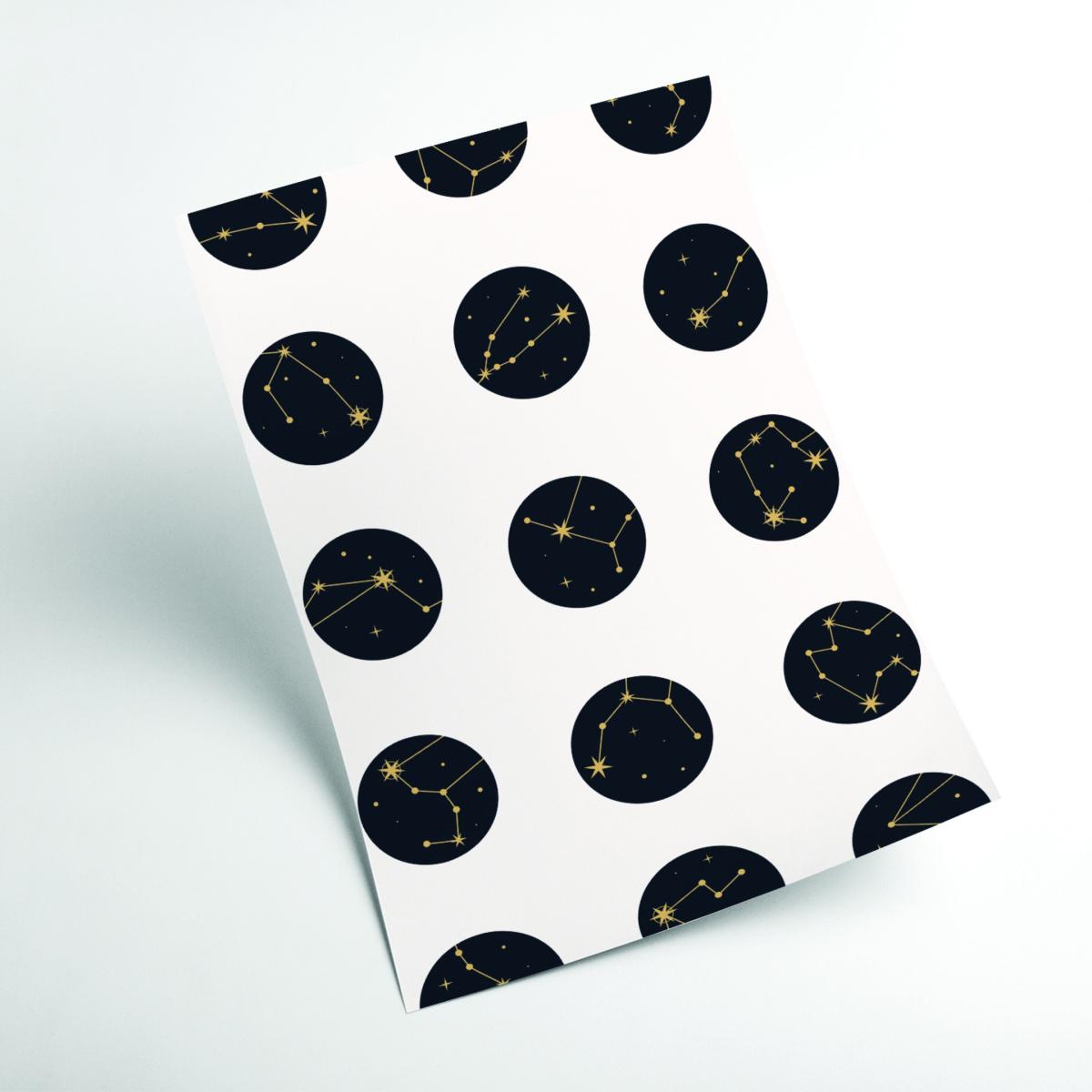 Black Constellations A3 297 X 420Mm Stanley Print House – image 2