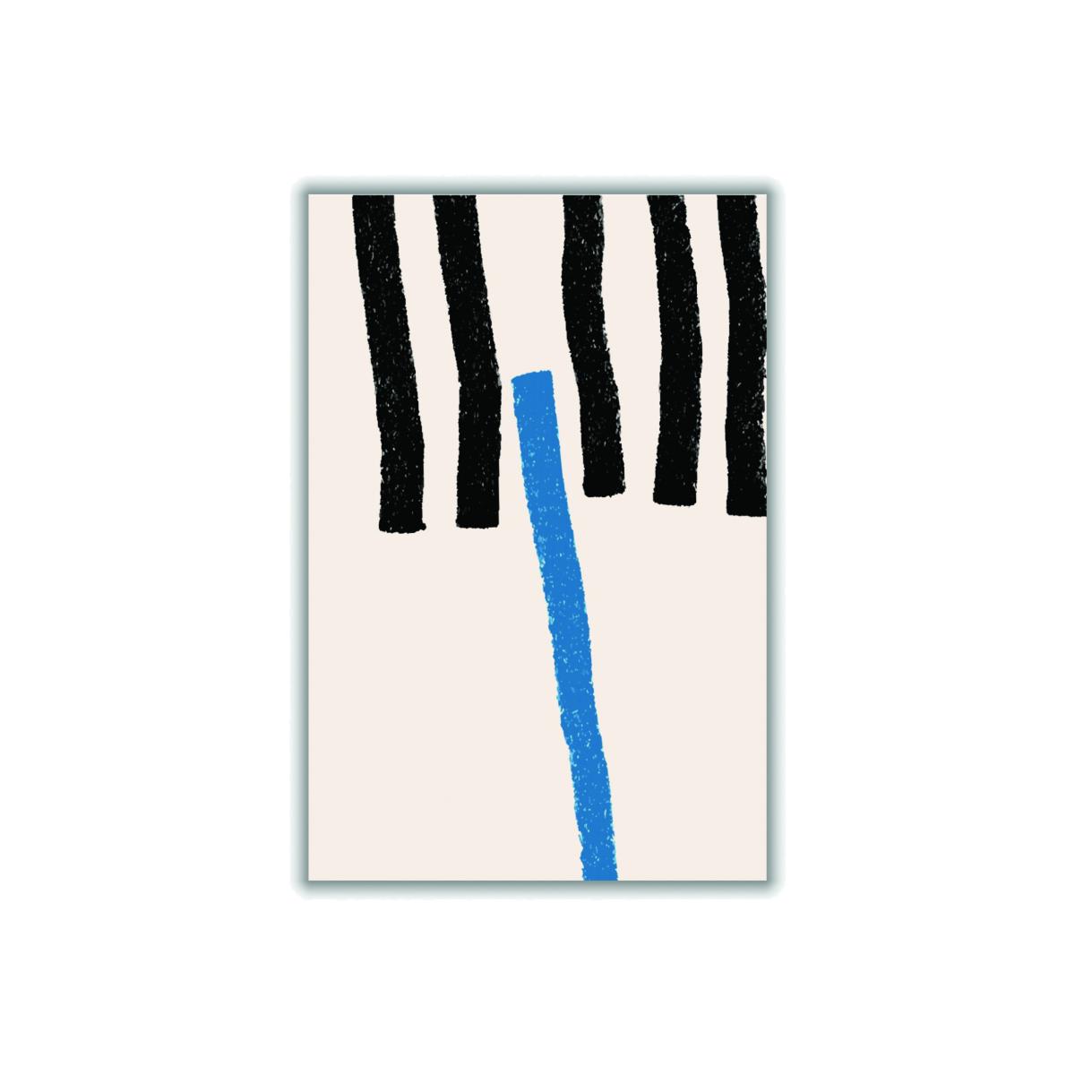 Blue Minimal Lines #1 A4 210 X 297Mm Stanley Print House – image 1