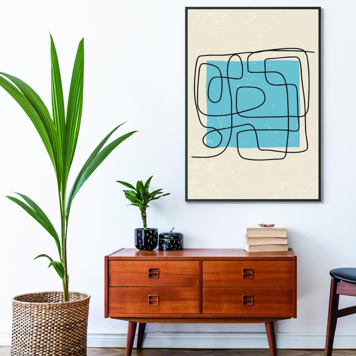 Blue Backed Lines A3 297 X 420Mm Stanley Print House – image 3