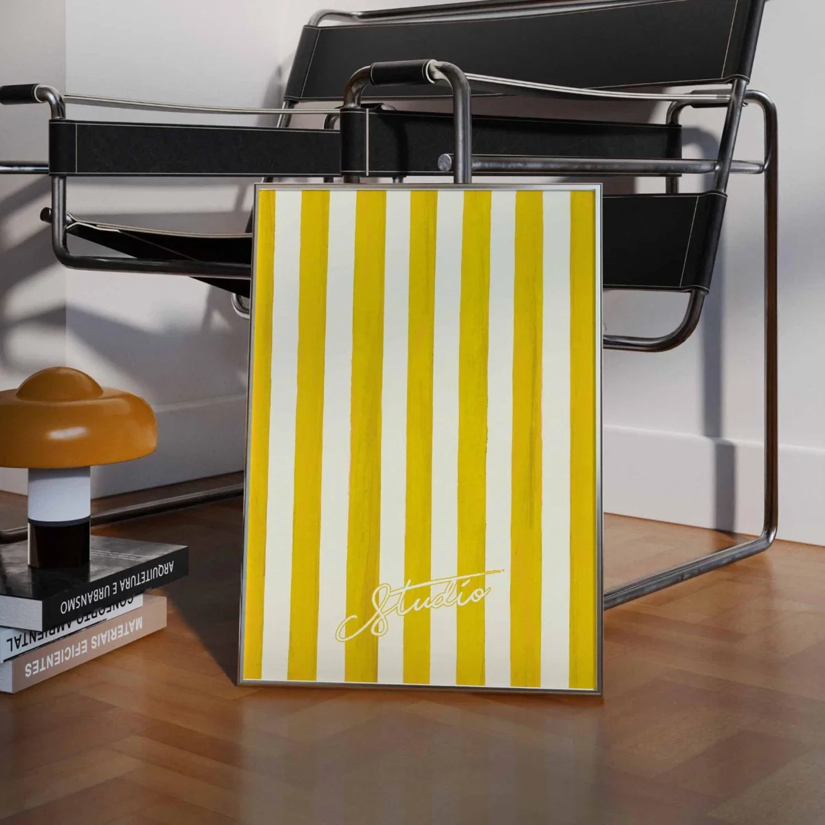 Yellow / Orange Yellow Studio Stripes Print Sofe Store – image 3