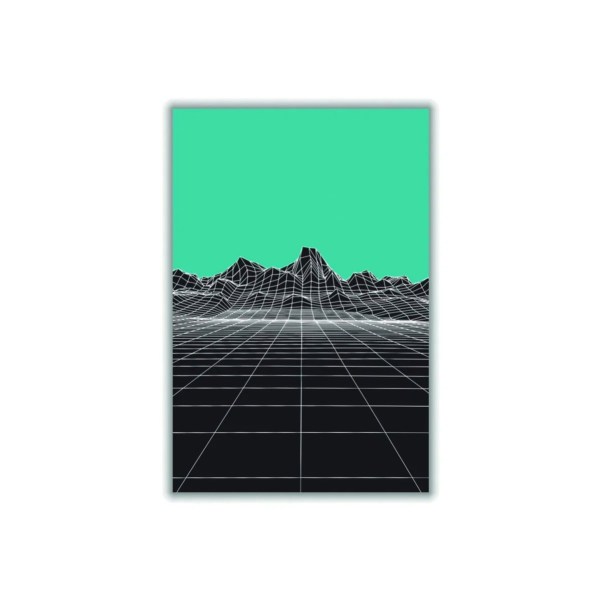 Blue Line Mountains #3 Extra Small Stanley Print House – image 1