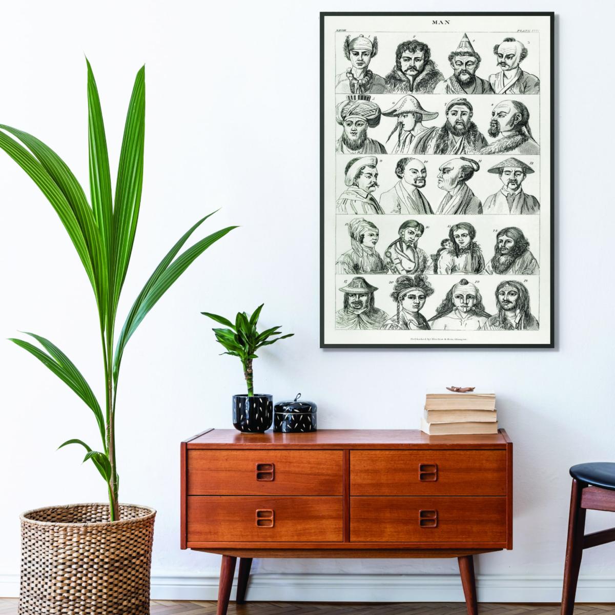 Man I By Oliver Goldsmith Grey A4 210 X 297Mm Stanley Print House – image 3