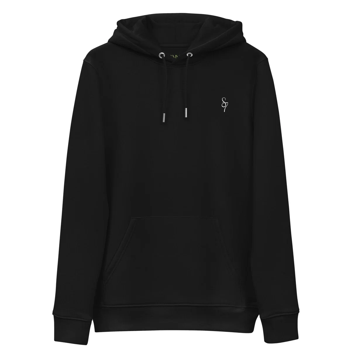 Black Blue Heart Eternal Love Snake Back Graphic Print Unisex Essential Eco Mystical Hoodie | Extra Large | Formula S7 – image 3