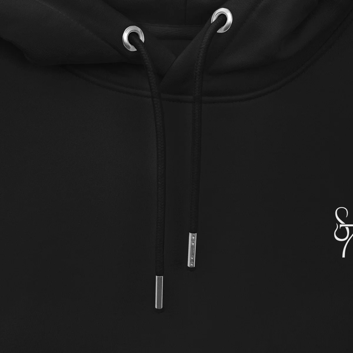 Black Blue Heart Eternal Love Snake Back Graphic Print Unisex Essential Eco Mystical Hoodie | Extra Large | Formula S7 – image 9