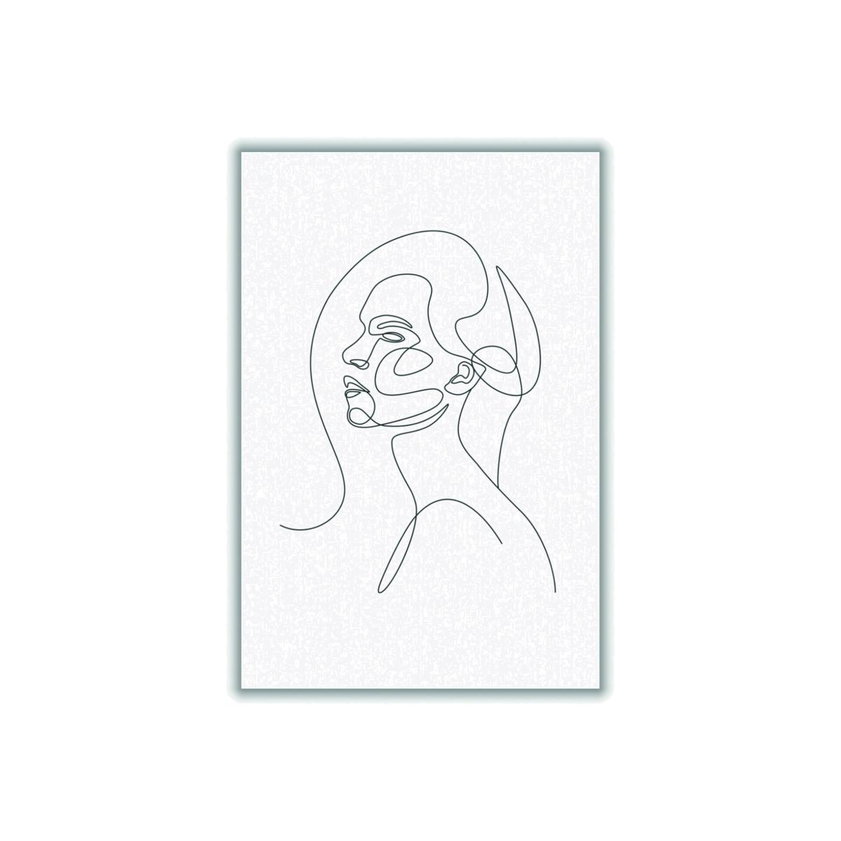 Black Woman Line Drawing A2 420 X 594Mm Stanley Print House – image 1