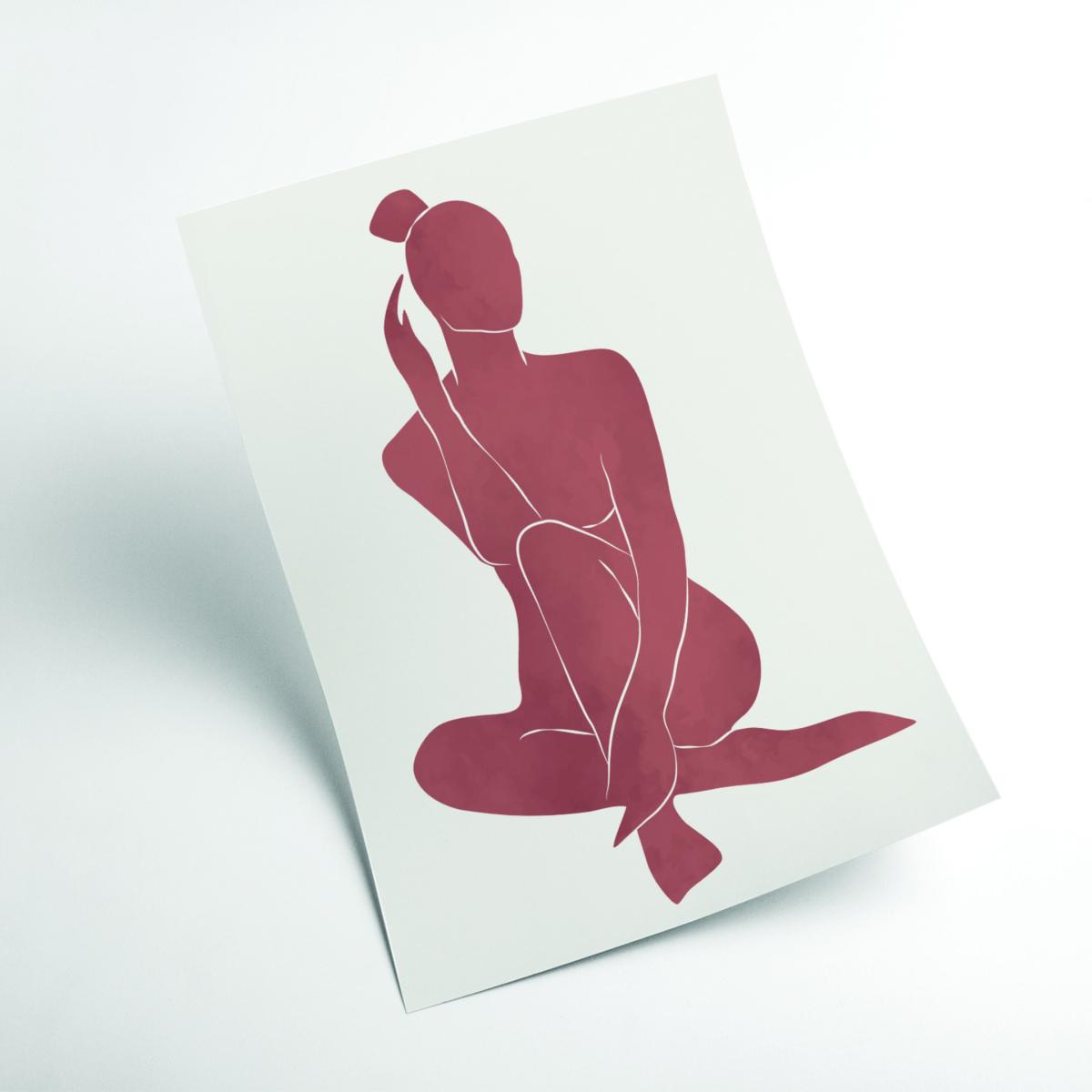 Pink / Purple Henri Matisse Minimal Woman #3 Small Stanley Print House – image 2