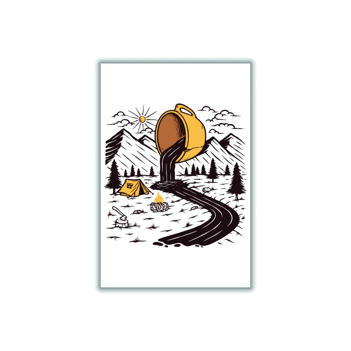 Brown Coffee Is Life A2 420 X 594Mm Stanley Print House – image 1