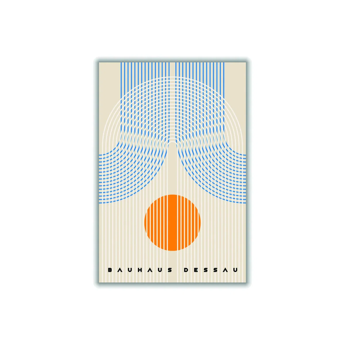Yellow / Orange Bauhaus Design Iiii A4 210 X 297Mm Stanley Print House – image 1