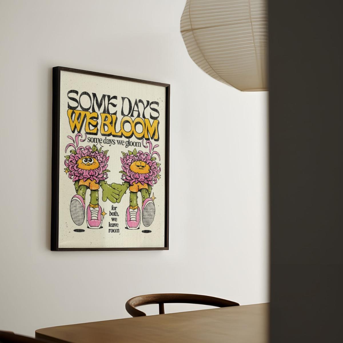 Pink / Purple / Neutrals We Bloom - Giclee Fine Art Print - Large | A2 | 420 X 594Mm | East Side Studio London – image 2