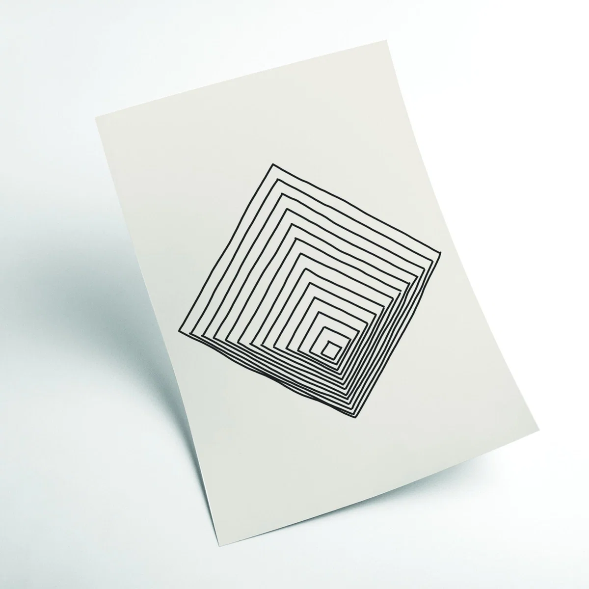 Grey Imperfect Lines #1 Small Stanley Print House – image 2