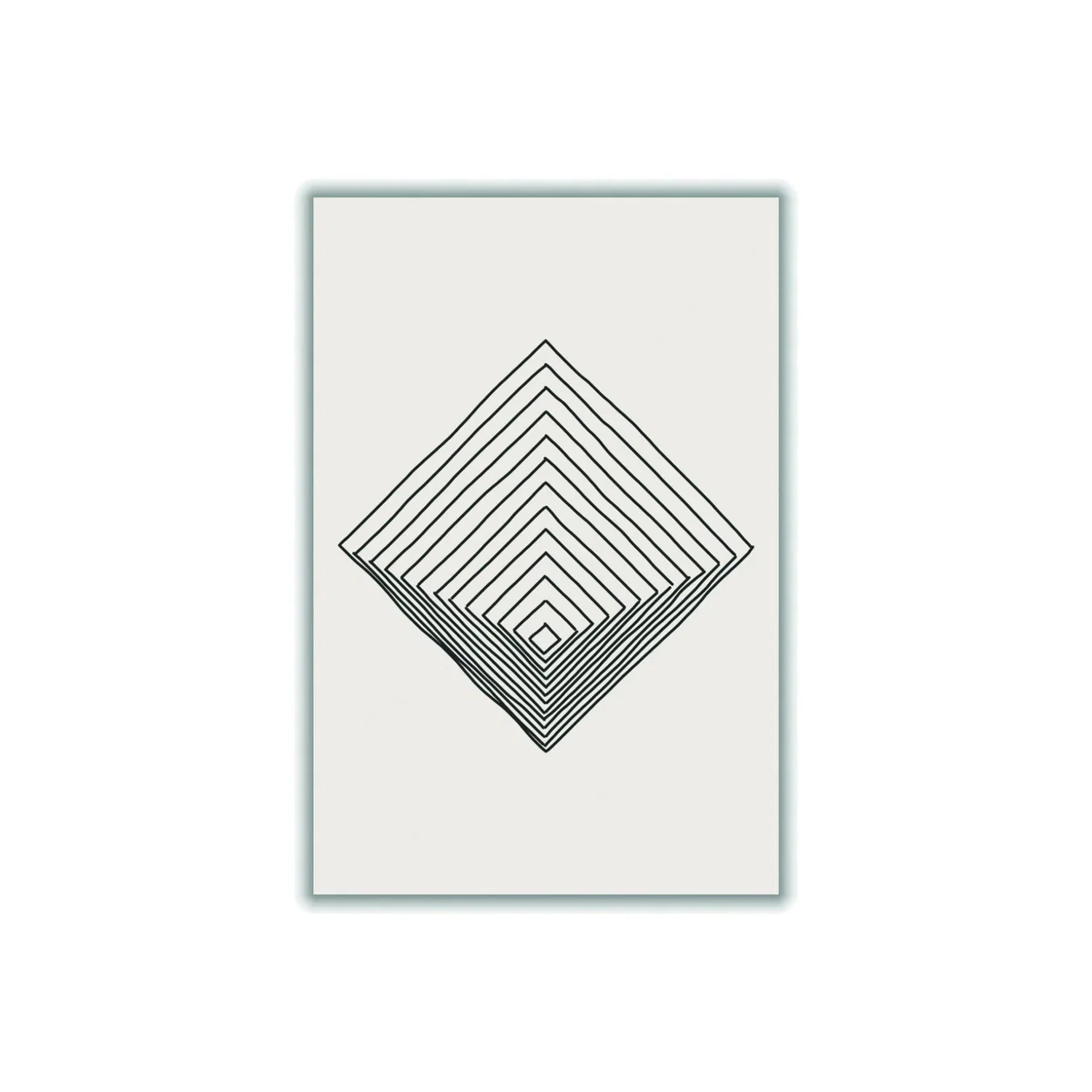 Grey Imperfect Lines #1 Small Stanley Print House – image 1