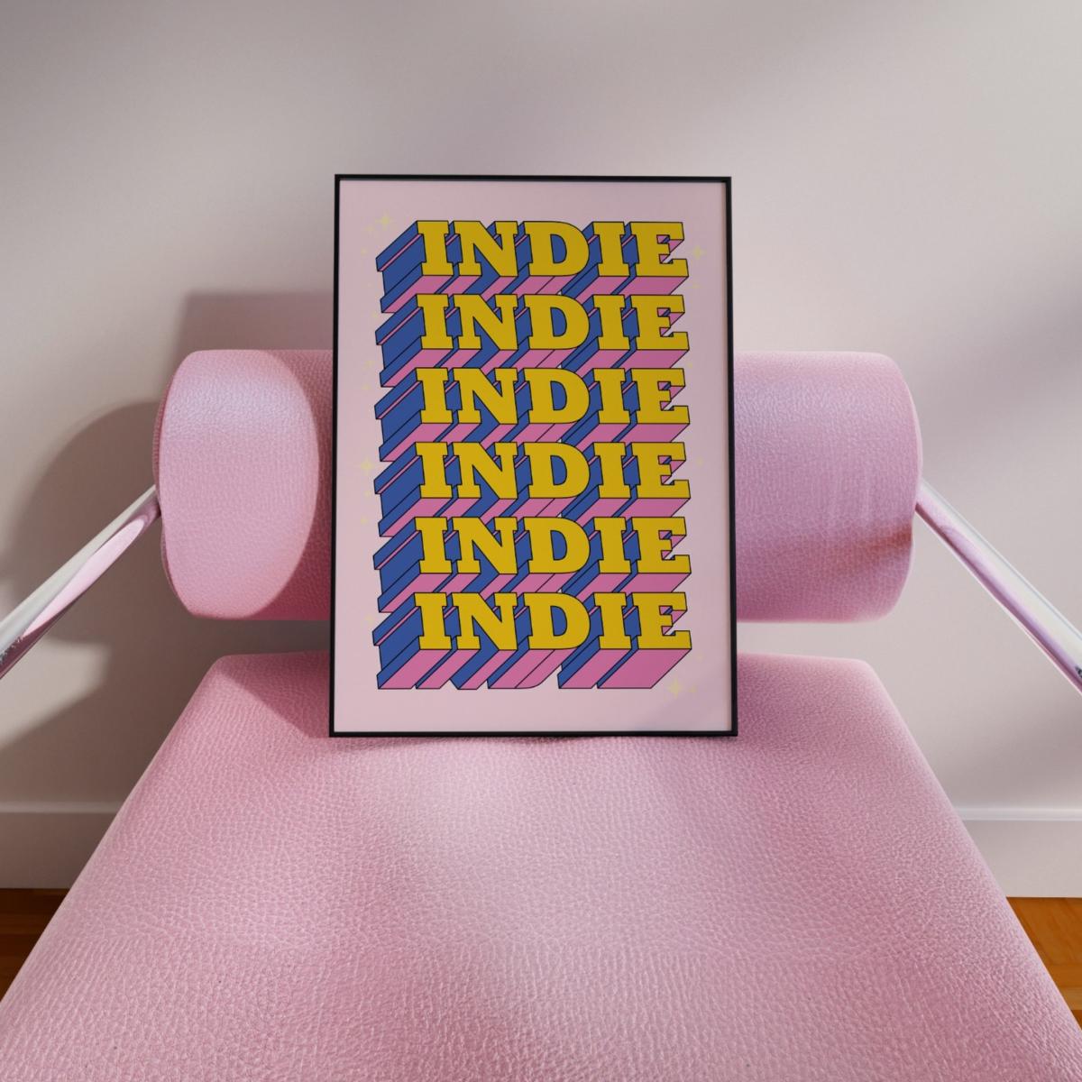 Indie Band Pink Music Prin A3 Sofe Store – image 2