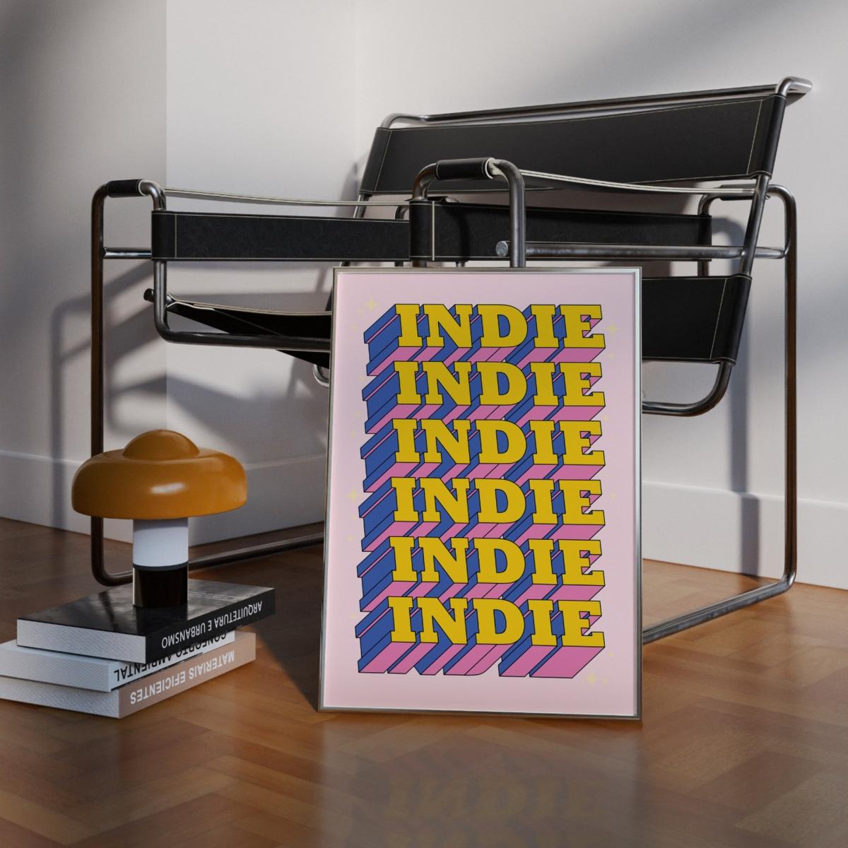 Indie Band Pink Music Prin A3 Sofe Store – image 3