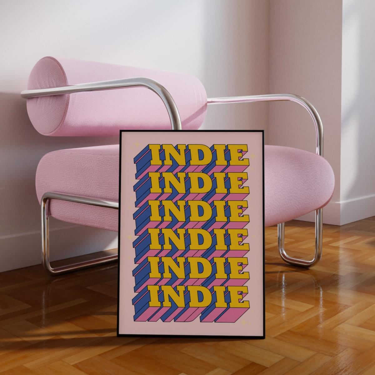 Indie Band Pink Music Prin A3 Sofe Store – image 4
