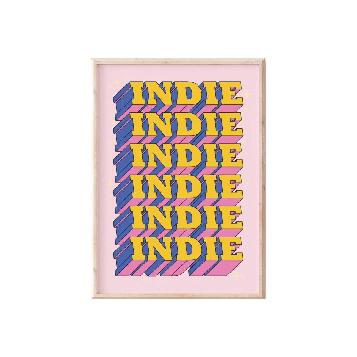 Indie Band Pink Music Prin A3 Sofe Store – image 1