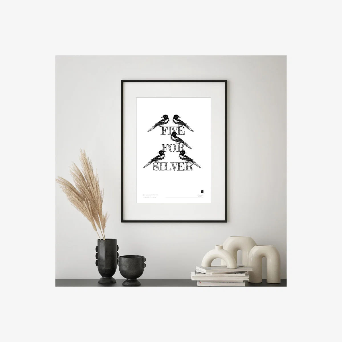Black The Curious Magpie Series - Five For Silver Curiosity Snug – image 1