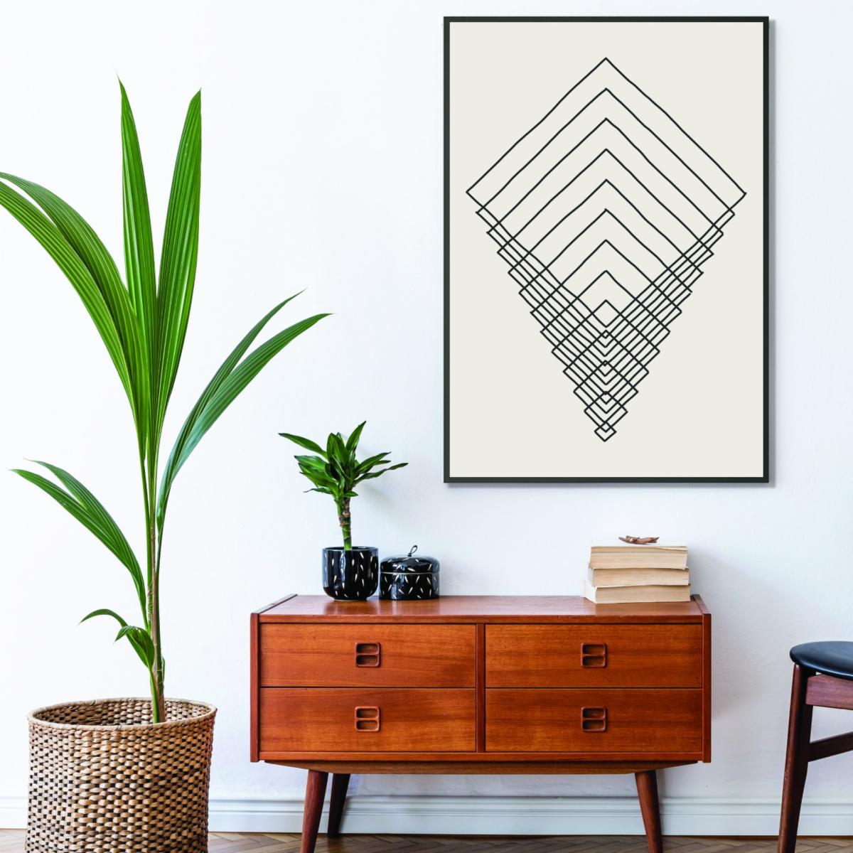 Grey Imperfect Lines #5 A4 210 X 297Mm Stanley Print House – image 3
