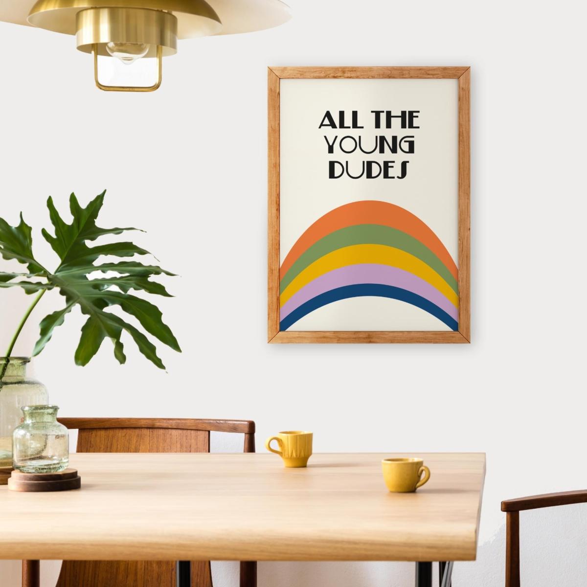 All The Young Dudes Retro Giclée Art Print A2 420 X 594Mm Fanclub – image 3