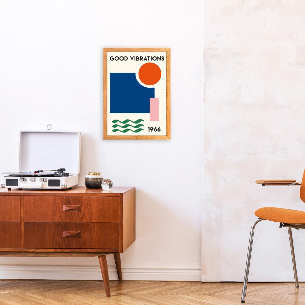 Good Vibrations Retro Abstract Giclée Art Print A3 297 X 420Mm Fanclub – image 3