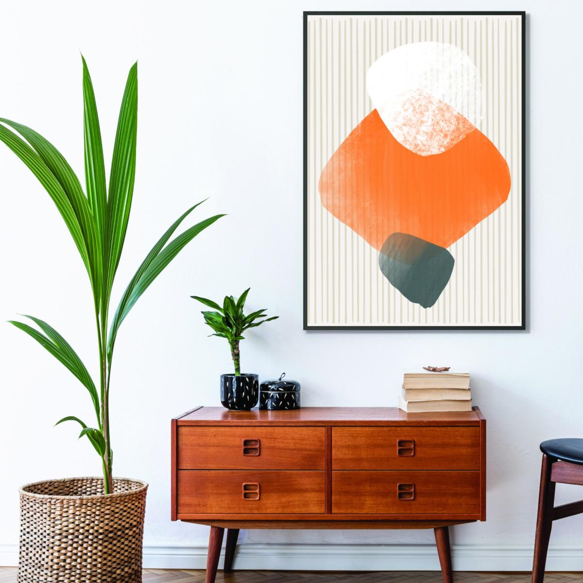 Yellow / Orange Watercolor Abstract #3 A2 420 X 594Mm Stanley Print House – image 3