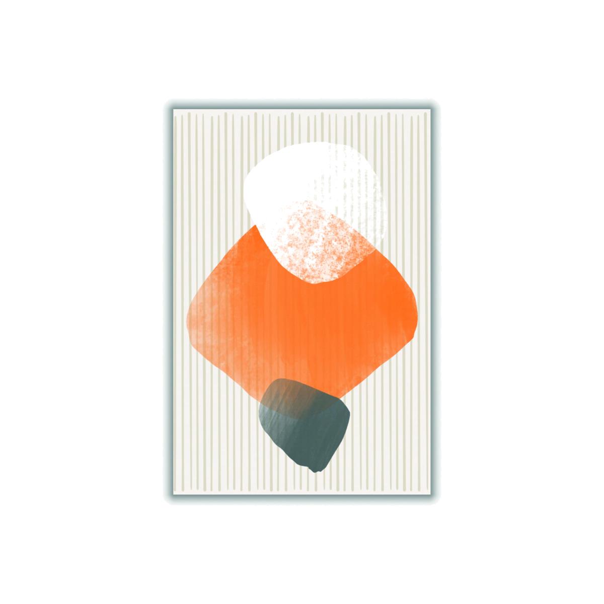Yellow / Orange Watercolor Abstract #3 A2 420 X 594Mm Stanley Print House – image 1