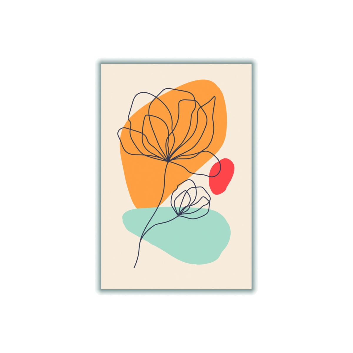 Yellow / Orange Abstract Botanical 3 A1 594 X 841Mm Stanley Print House – image 1