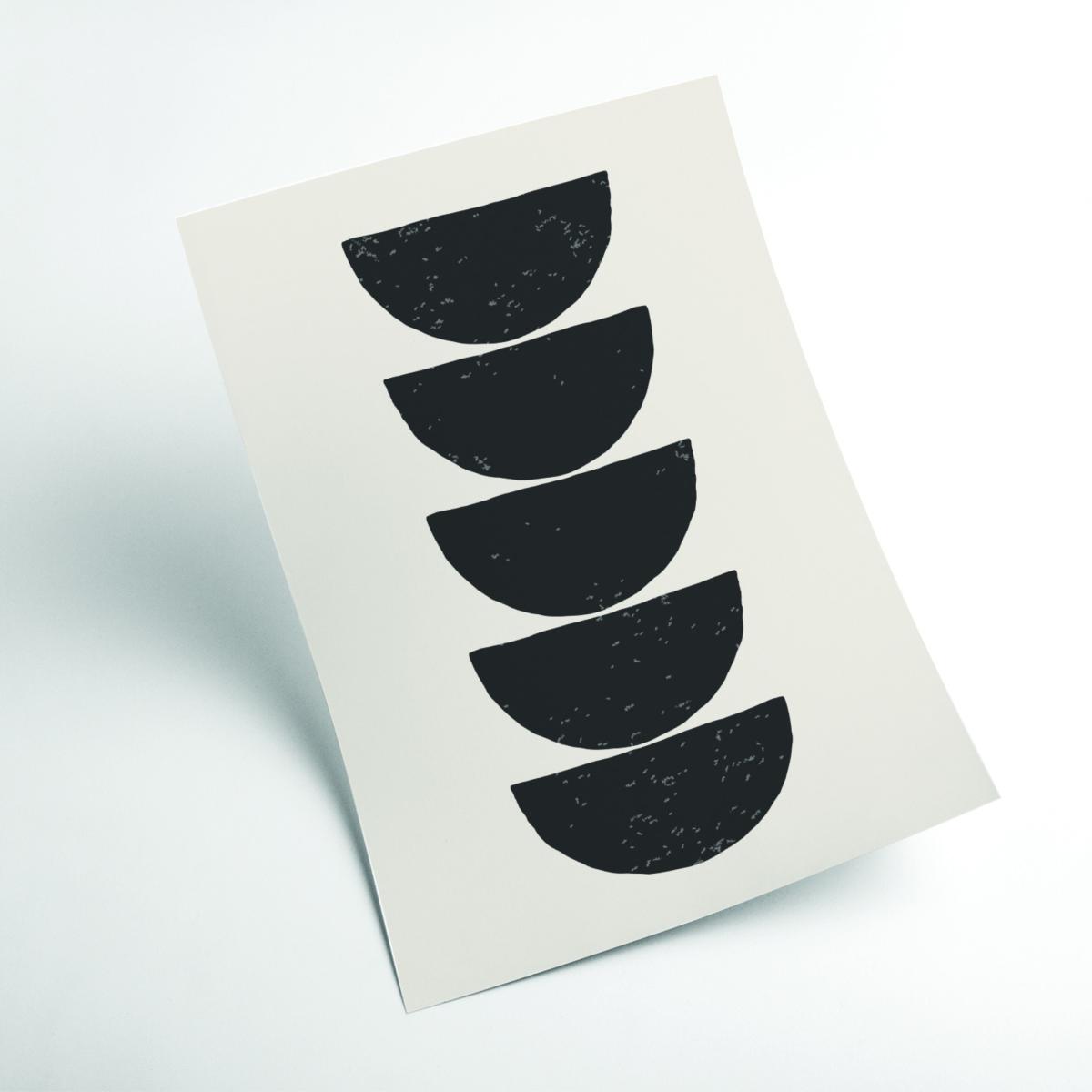 Black Minimal Circles #3 Medium Stanley Print House – image 2