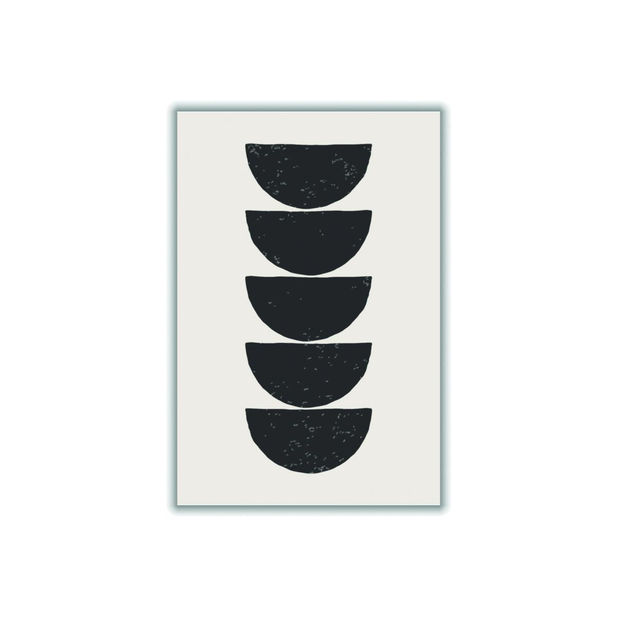 Black Minimal Circles #3 Medium Stanley Print House – image 1