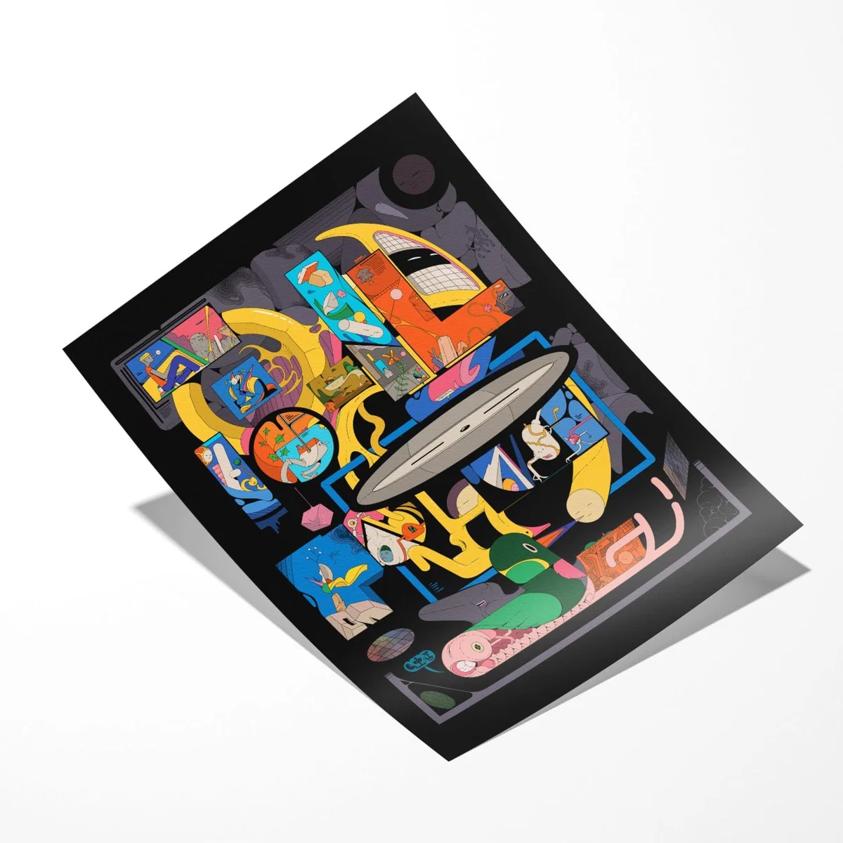Black Ratatatt - Giclee Fine Art Print - Small | 12 X 16" | East Side Studio London – image 2