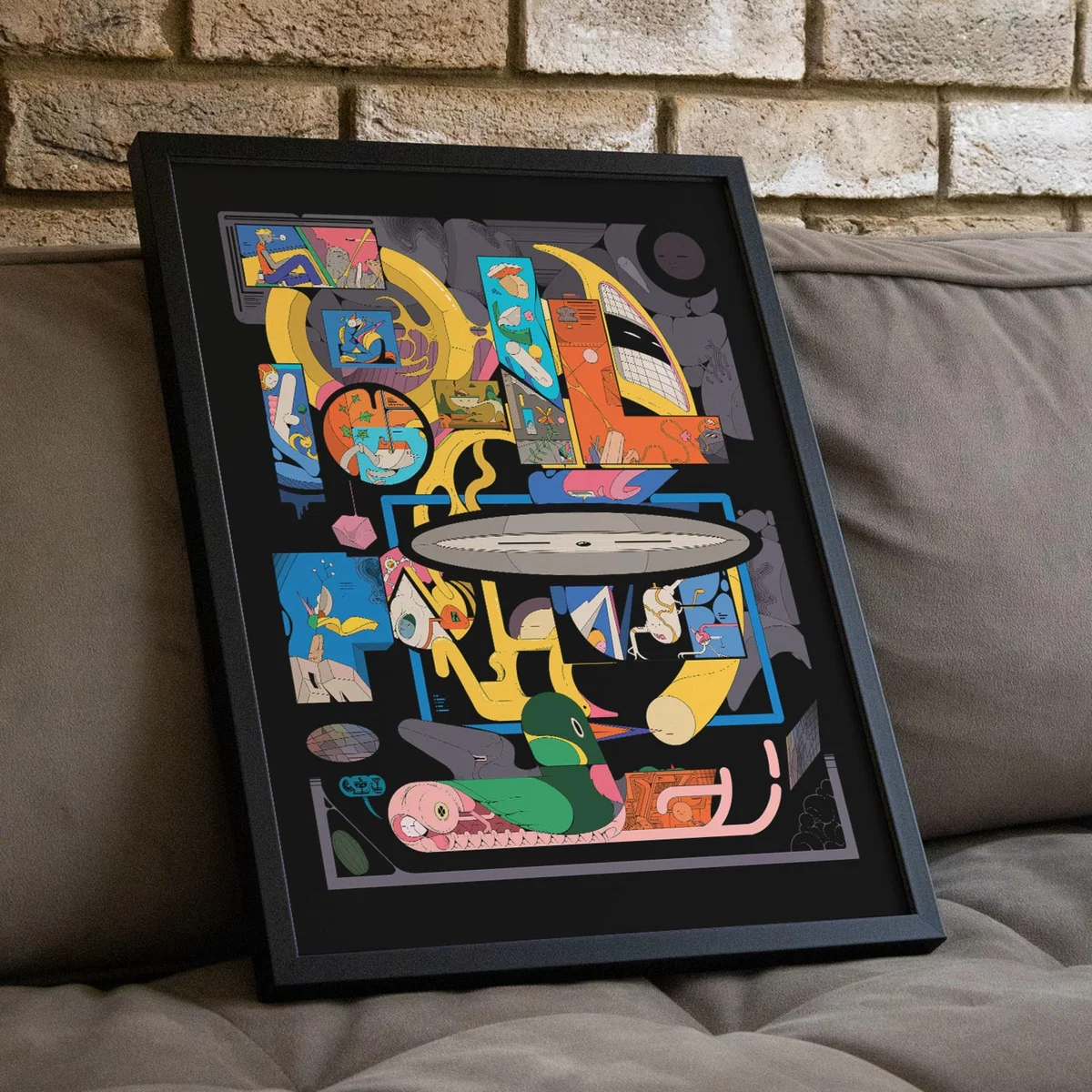 Black Ratatatt - Giclee Fine Art Print - Small | 12 X 16" | East Side Studio London – image 5