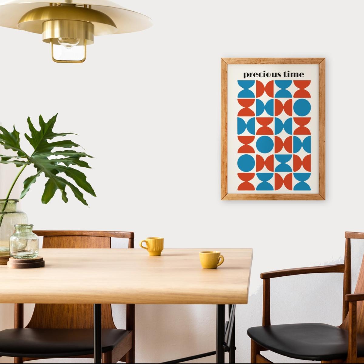 Blue / Red Precious Time Giclée Retro Art Print A2 Fanclub – image 2