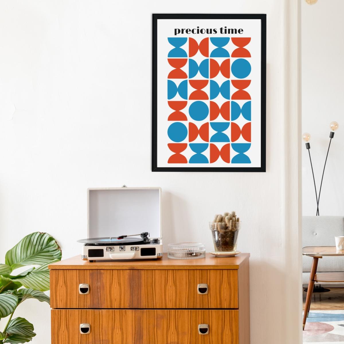 Blue / Red Precious Time Giclée Retro Art Print A2 Fanclub – image 4