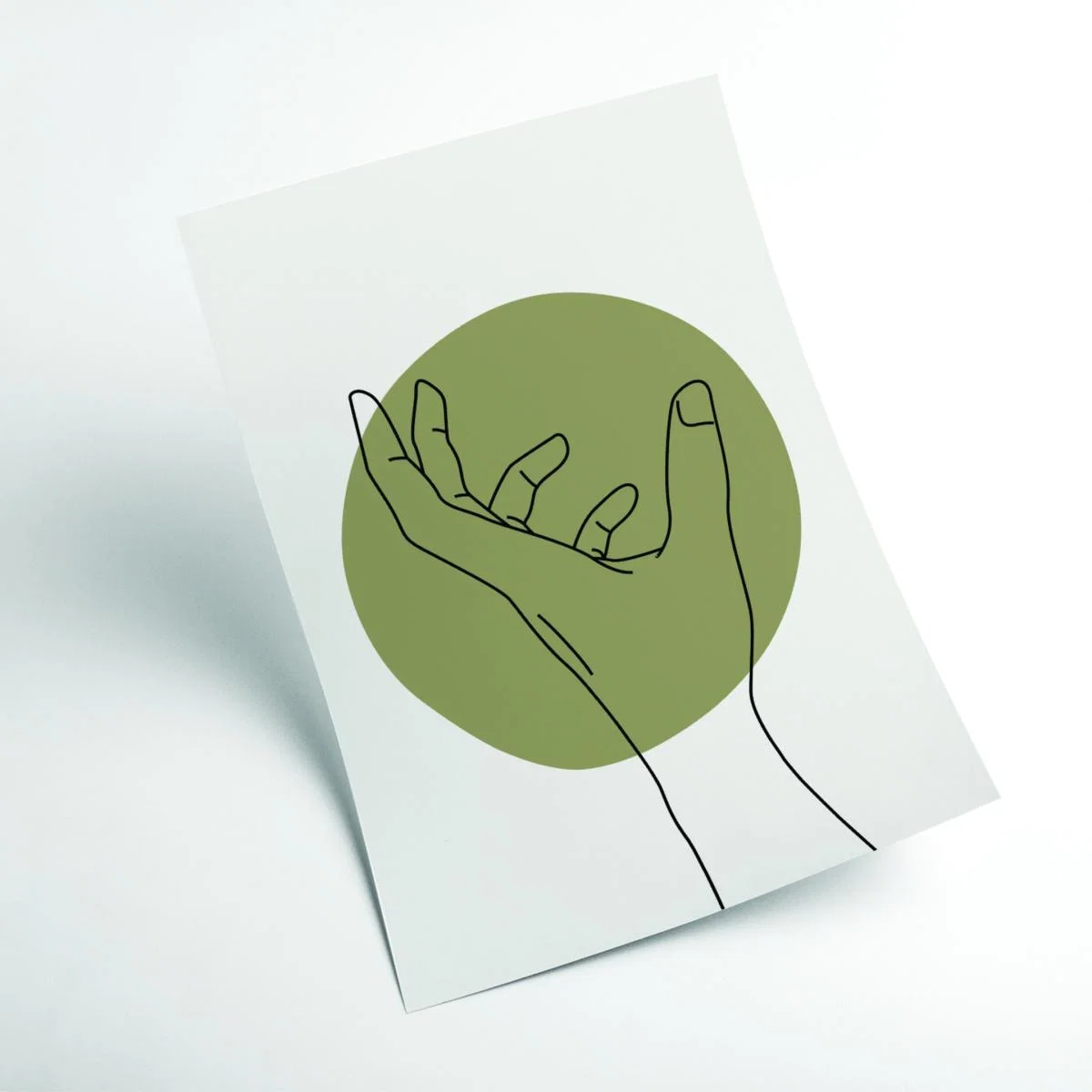Green Abstract Minimal Hand #4 Extra Large Stanley Print House – image 2