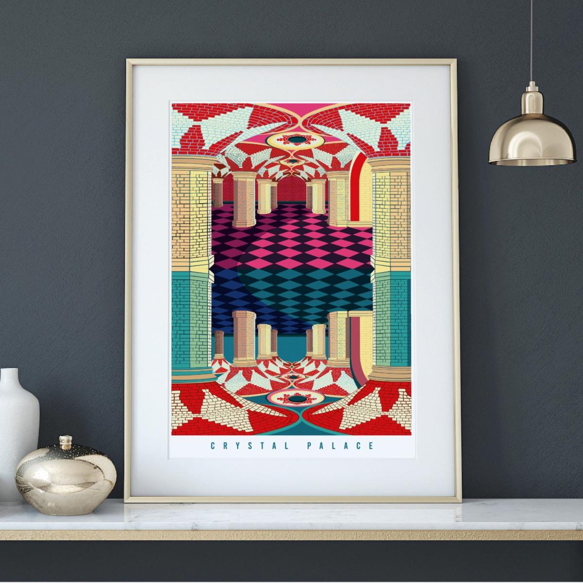 Crystal Palace London Illustrated Art Print A3 297 X 420Mm Eye for London Prints – image 3